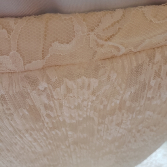 White Lace Lined Vintage Maxi Skirt - Picture 5 of 12